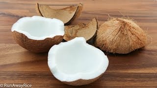 How To Prepare Fresh Coconut [upl. by Nooj264]