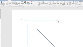 How to Draw Straight Lines Vertical amp Horizontal in MS Word 20032016 [upl. by Jen]