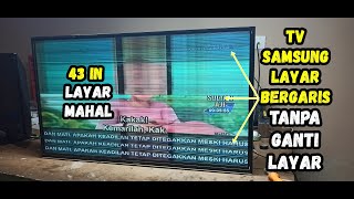 Tutorial Memperbaiki TV Samsung Layar Bergaris Tanpa Ganti Layar [upl. by Gabi]