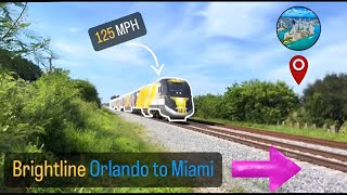 BRAND NEW Brightline Full Round Trip Tour  OrlandoMiami [upl. by Bergin220]