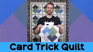 QUICK Card Trick Quilt Tutorial  Sewing Project [upl. by Leno]