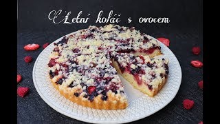 Letní koláč s ovocem  Videorecept  Dvě v troubě  CZSK HD recipe [upl. by Adnirual]