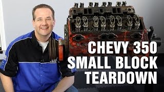 HowTo Tear Down Chevy 350 Small Block Engine Motorz 63 [upl. by Onirefes]