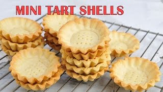 HOW TO MAKE MINI TART SHELLS [upl. by Koball236]