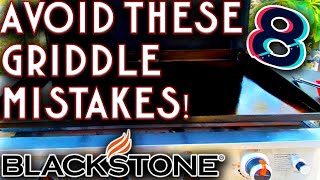 AVOID THESE 8 GRIDDLE MISTAKES FOR BETTER BLACKSTONE GRIDDLE COOKING FLAT TOP GRILL TIPS [upl. by Kaila]