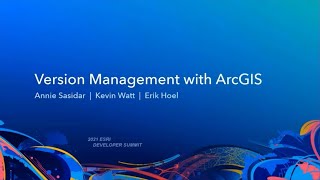 Version Management with ArcGIS [upl. by Radnaxela]