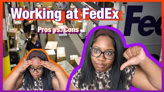 Working at Fedex  package handler Pros and Cons 📦 [upl. by Dazraf]