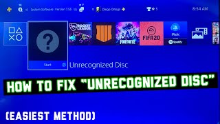 How To Fix “Unrecognized Disc” On PS4 EASIEST METHOD TAKES 10 SECONDS [upl. by Ubana724]