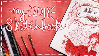 An HONEST Look At My 2018 Sketchbook  Emily Artful [upl. by Eigriv]