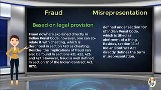 What is Difference Between Fraud amp Misrepresentation [upl. by Hinkel]