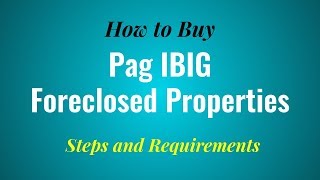 How to Buy Pag IBIG Foreclosed Properties [upl. by Sirac]