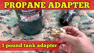 1 pound to 20 pound propane gas grill adapter [upl. by Ainolloppa]