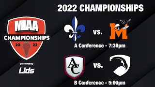 2022 MIAA Lacrosse  Conference Championship [upl. by Eenobe826]