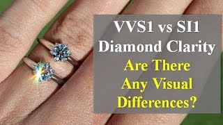 VVS1 vs SI1 Diamond Clarity – Real Life Comparison of GIA Diamonds [upl. by Keele269]