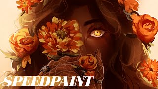 𝘊𝘪𝘳𝘤𝘦 𝘩𝘰𝘭𝘥𝘪𝘯𝘨 𝘧𝘭𝘰𝘸𝘦𝘳𝘴  SPEEDPAINT [upl. by Ellery354]