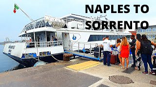 Ferry adventure hydrofoil from Naples to Sorrento [upl. by Telocin]