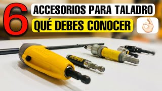 6 ACCESORIOS PARA TALADRO QUE TIENES QUE CONOCER [upl. by Marchal]