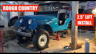 1965 Jeep CJ5 Rough Country 25quot Lift Kit Install Part 60030 [upl. by Avika72]