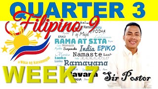 Quarter 3  Filipino 9 – Week 7  Rama at Sita Epiko ng India [upl. by Bernice]