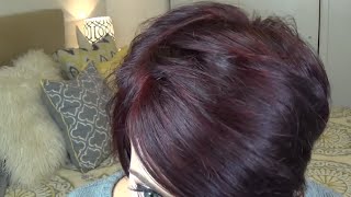 How I Get my Burgundy Plum Hair Color at Home [upl. by Ynnavoeg204]