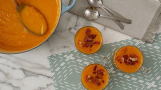 Butternut Squash Soup  Martha Stewart [upl. by Arahsak]