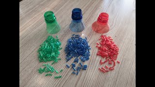 HOW TO MAKE BEADS FROM PLASTIC BOTTLES [upl. by Nikral]