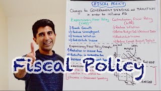 Y1 30 Fiscal Policy  Government Spending and Taxation [upl. by Claiborn]