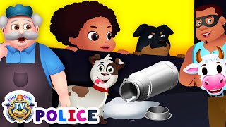 ChuChu TV Police Saving Milk  Fun Cartoons for Kids [upl. by Rosdniw]