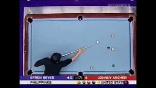 Efren Reyes vs Johnny Archer 2003 World Pool Championship [upl. by Auhsot435]