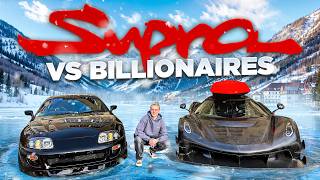 1000HP Supra terrorizing Billionaires Hypercarmeet in Switzerland [upl. by Anilrats]