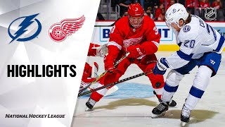 NHL highlights  Lightning  Red Wings 030820 [upl. by Zarla]