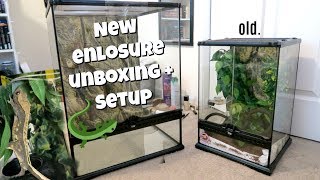 HUGE CRESTED GECKO ENCLOSURE UPGRADE🦎💚 [upl. by Cosme]