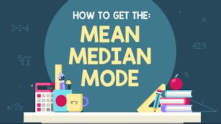 MEAN MEDIAN MODE  Math Animation [upl. by Eugenius679]