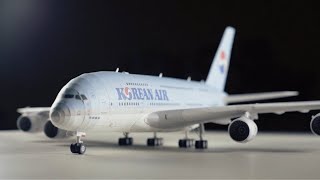 Korean Air Airbus A380 Papercraft  Hermercraft Model [upl. by Lynus158]