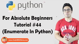 Enumerate Function  Python Tutorials For Absolute Beginners In Hindi 44 [upl. by Fadden]