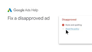 Google Ads Help About the ad approval process [upl. by Urson]