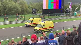 Emotional Tribute to Anthoine Hubert at SpaFrancorchamps F1journaalbe [upl. by Fiora]