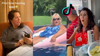 PARENTS REACT TO WAP TIKTOK COMPILATION PT 4 [upl. by Jennings]