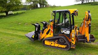 JCB 1CXT Backhoe Loader at work [upl. by Nelyahs]