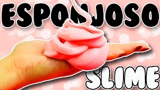 Tutorial Haz SLIME ESPONJOSO facil  Sin BORAX [upl. by Yrrum]