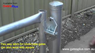 Gate Latch 2 way for round pipe and square [upl. by Ernaldus]