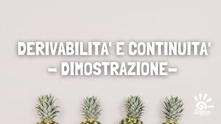 Derivabilità e continuità il teorema [upl. by Annayi]