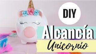 DIY Alcancía Unicornio  Con un Trozo de Papel [upl. by Nowujalo]