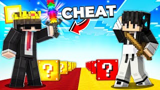 I Secretly CHEATED in 1v1 Lucky Block Race [upl. by Flatto]