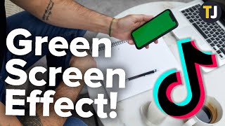 Adding Pictures to Your Background in TikTok Green Screen Effect [upl. by Pinckney579]