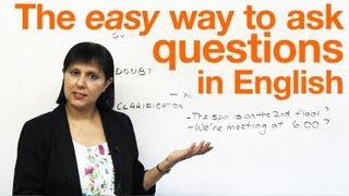 Speaking English The easy way to ask questions [upl. by Truman]