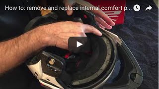 How to remove and replace internal comfort padding on LS2 Metro Modular motorcycle helmet [upl. by Annoval305]