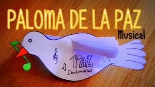 DIY PALOMA DE LA PAZ MUSICAL Peace Dove DONLUMUSICAL [upl. by Sorenson]