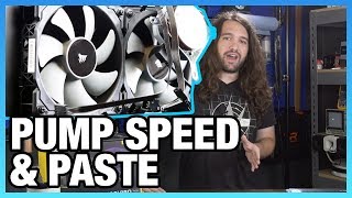 Pump Speed Performance Benchmark  Corsair H100i Pro Review [upl. by Nauqat]