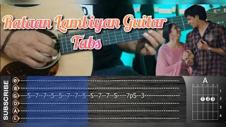 Raataan Lambiyan  Shershah  Guitar Tabs [upl. by Eetsirk]